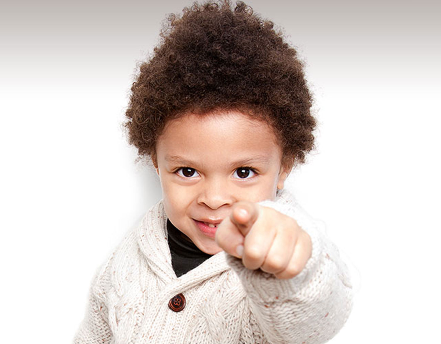 boy pointing